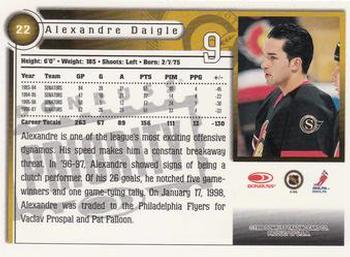 1997-98 Donruss Priority #22 Alexandre Daigle Back
