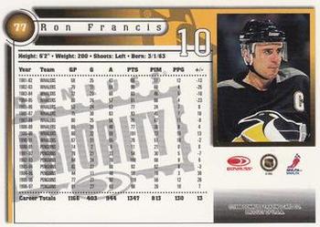 1997-98 Donruss Priority #77 Ron Francis Back