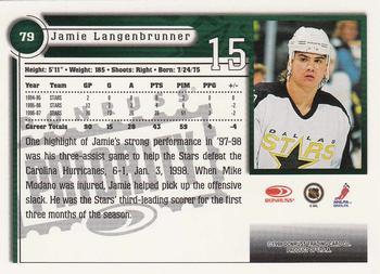 1997-98 Donruss Priority #79 Jamie Langenbrunner Back