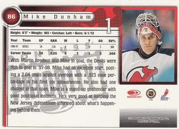 1997-98 Donruss Priority #86 Mike Dunham Back