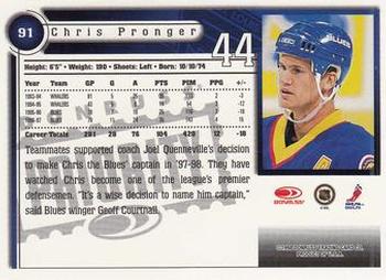 1997-98 Donruss Priority #91 Chris Pronger Back