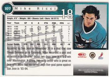 1997-98 Donruss Priority #107 Mike Ricci Back