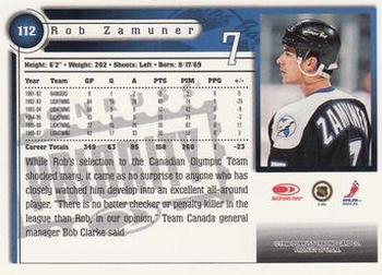 1997-98 Donruss Priority #112 Rob Zamuner Back