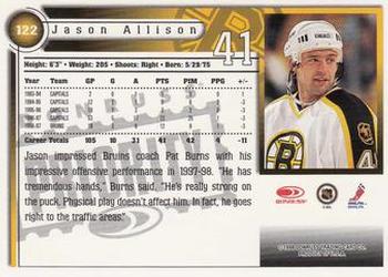 1997-98 Donruss Priority #122 Jason Allison Back