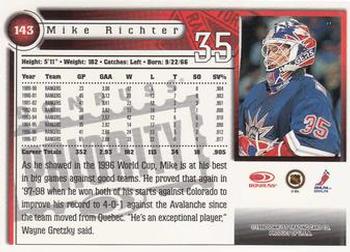 1997-98 Donruss Priority #143 Mike Richter Back