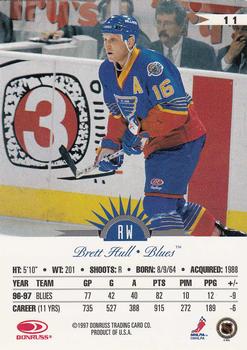 1997-98 Leaf #11 Brett Hull Back