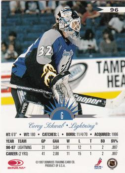 1997-98 Leaf #96 Corey Schwab Back