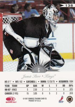 1997-98 Leaf #138 Jamie Storr Back