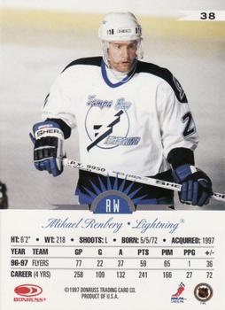 1997-98 Leaf #38 Mikael Renberg Back