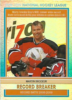 2009-10 O-Pee-Chee - Record Breakers #RB8 Martin Brodeur Front