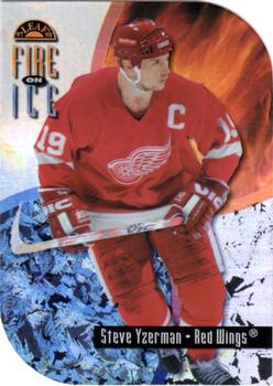 1997-98 Leaf - Fire on Ice #4 Steve Yzerman Front