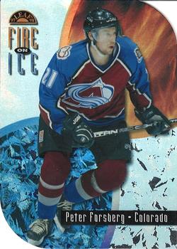 1997-98 Leaf - Fire on Ice #12 Peter Forsberg Front