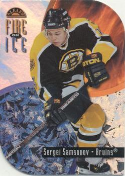 1997-98 Leaf - Fire on Ice #15 Sergei Samsonov Front
