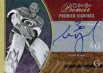 2009-10 O-Pee-Chee Premier - Signings Gold #PS-CW Cam Ward  Front