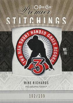 2009-10 O-Pee-Chee Premier - Stitchings #PS-MR Mike Richards  Front