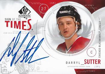2009-10 SP Authentic - Sign of the Times #ST-DS Darryl Sutter Front