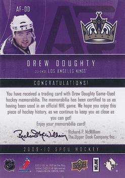 2009-10 SP Game Used - Authentic Fabrics #AF-DD Drew Doughty  Back