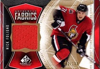 2009-10 SP Game Used - Authentic Fabrics #AF-NF Nick Foligno  Front