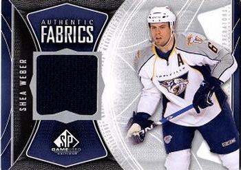 2009-10 SP Game Used - Authentic Fabrics #AF-SW Shea Weber  Front