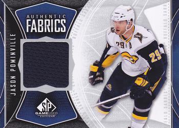2009-10 SP Game Used - Authentic Fabrics #AF-JP Jason Pominville  Front