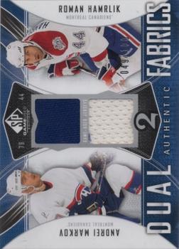 2009-10 SP Game Used - Authentic Fabrics Dual #AF2-HM Roman Hamrlik / Andrei Markov  Front