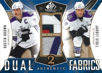 2009-10 SP Game Used - Authentic Fabrics Dual Patches #AF2-SB Jarret Stoll / Dustin Brown  Front