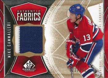 2009-10 SP Game Used - Authentic Fabrics Gold #AF-MC Mike Cammalleri  Front