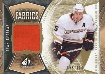 2009-10 SP Game Used - Authentic Fabrics Gold #AF-RG Ryan Getzlaf  Front