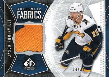 2009-10 SP Game Used - Authentic Fabrics Patches #AF-JP Jason Pominville  Front