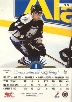 1997-98 Leaf International Stars - Universal Ice #76 Roman Hamrlik Back