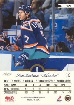 1997-98 Leaf International Stars - Universal Ice #95 Scott Lachance Back