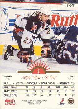 1997-98 Leaf International Stars - Universal Ice #107 Mike Peca Back