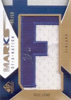 2009-10 SP Game Used - Marks of a Nation #MN-VL Ville Leino  Front