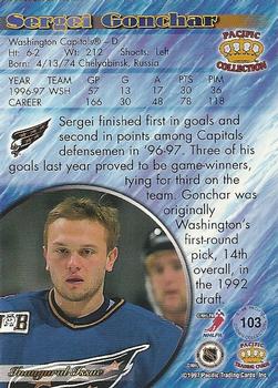 1997-98 Pacific Crown Collection #103 Sergei Gonchar Back