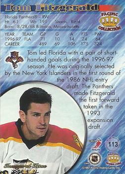 1997-98 Pacific Crown Collection #113 Tom Fitzgerald Back
