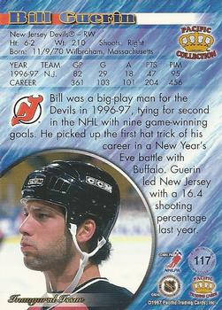 1997-98 Pacific Crown Collection #117 Bill Guerin Back