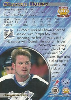1997-98 Pacific Crown Collection #152 Shawn Burr Back