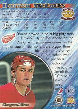 1997-98 Pacific Crown Collection #163 Darren McCarty Back