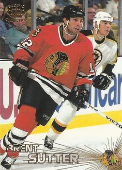 1997-98 Pacific Crown Collection #186 Brent Sutter Front