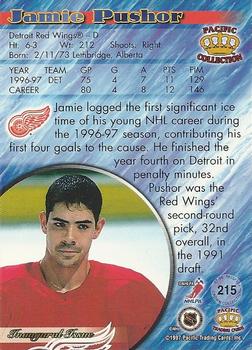 1997-98 Pacific Crown Collection #215 Jamie Pushor Back