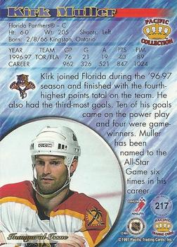 1997-98 Pacific Crown Collection #217 Kirk Muller Back