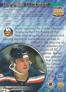 1997-98 Pacific Crown Collection #222 Bryan Berard Back