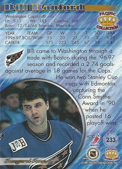 1997-98 Pacific Crown Collection #233 Bill Ranford Back