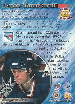 1997-98 Pacific Crown Collection #275 Russ Courtnall Back