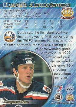 1997-98 Pacific Crown Collection #300 Derek Armstrong Back