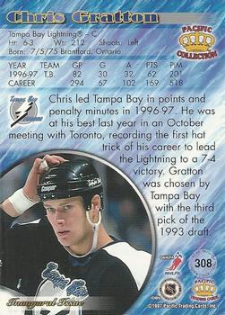 1997-98 Pacific Crown Collection #308 Chris Gratton Back