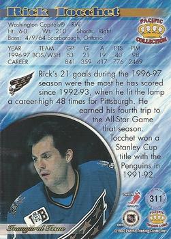 1997-98 Pacific Crown Collection #311 Rick Tocchet Back