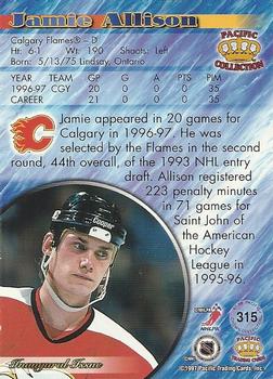 1997-98 Pacific Crown Collection #315 Jamie Allison Back
