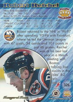 1997-98 Pacific Crown Collection #326 Robert Reichel Back