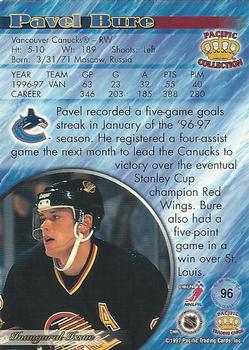 1997-98 Pacific Crown Collection #96 Pavel Bure Back